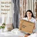 OMERAI Faux Fur Throw Blanket for Couch, Soft Fleece Blanket Queen Size, Warm Bubble Fuzzy Throw Blankets for Bed, Cozy Plush Reversible Beige Blanket, Luxury Decorative Blankets, 90x90