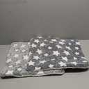 VitalCozy 2 Pack Self Warming Cat Mat Self Heating Pad Bed Reversible Machine Washable Reflects Body Heat Warm Thermal Pet Pad Crate Blanket for Feral and Indoor Cat (Star,17'' X 17'') (Grey)