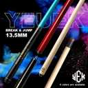 3-Piece Heavy Jump Break Cue Stick 23oz,Canadian Maple Wood Pool Stick,13.5mm Bakelite Tip for Explosive Breaks and Effortless Jumps