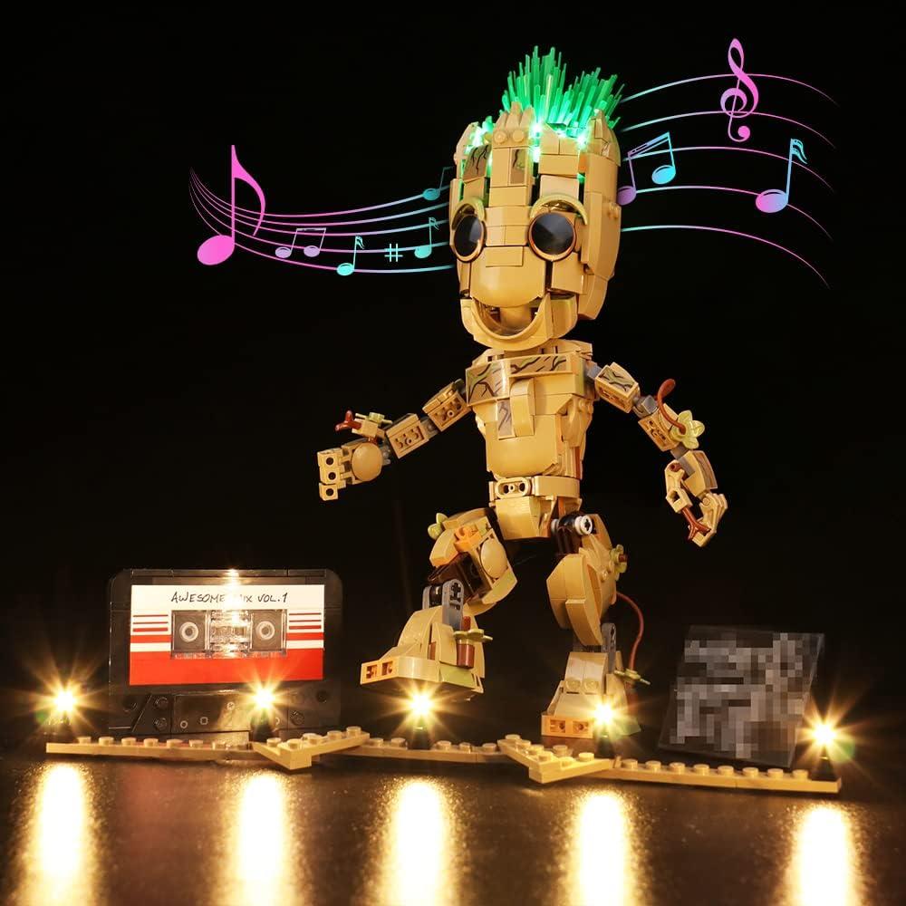 VONADO LED Light Kit Music Version DIY Decor Lights Compatible with Lego 76217 (NO Lego Model)