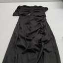 Heysolo Women Summer Cut Out Dresses Backless Halter Neck Side Slit Backless Sleeveless Ruched Party Club Dress, M