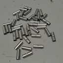 MECCANIXITY 50Pcs Non Insulated Butt Connectors 8AWG Wire Connector BN-8 for Electrical Wire Crimp Ferrule Terminals