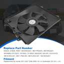 Radiator Cooling Fan Assembly Compatible with Honda CR-V CRV 2007-2009 2.4L | 620245 Engine Radiator AC Condenser Cooling Fan Replace 19015RZAA01 38615RZAA01 36816RZAA01 Right Side