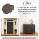 ALL-IN-ONE Paint by Heirloom Traditions, Abbey (Warm Gray), Quart - Durable cabinet and furniture paint. Built in primer and top coat, no sanding needed. Includes our 30 featured color card.