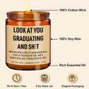 Younift Funny Grad Candle, 2026 Graduation Gifts for Her, Him - College, High School, Masters Degree, Phd, Law School, Nursing & Nurse Graduation Gifts for Women, Men - 9 oz