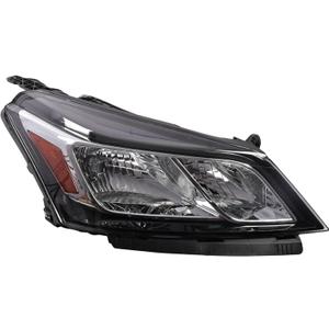 Headlight Assembly Compatible with Traverse 2013-2017 84262932 | Halogen Projector Headlamp with Bulbs Passenger Right Side