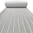 LOYALHEARTDY Boat Flooring EVA Foam Decking Sheet Faux Teak Marine Mat Marine Carpet Mat Non-Slip Self-Adhesive Flooring Mat for Marine RV Yacht Kayak 94.5''x35.4'' (94.5" 35.4", Black with Red Stripes)
