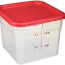 Cambro 6SFSPP190 CamSquare Storage Container, Translucent, 6 qt