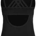 Arshiner Girls Ballet Leotards Dance Gymnastic Outfits Crisscross Straps Sleeveless Tank Dancewear (9-10 Years, Black)