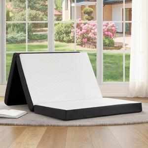Airdown Tri-Fold Memory Foam Mattress, 3 inch Queen Folding Mattress with Washable Cover, Foldable Mattress Portable for RV Camping, Guest Mat, Easy Storage, 80"60"3"
