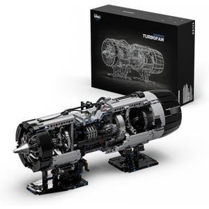 Nifeliz Turbofan Engine Building Set, Engineering Challenge Model for Adult Collectors, Physical Science Project and Display Piece (2,216 PCS, NF10317)