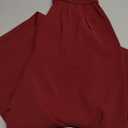 KIRUNDO Wide Leg Dress Pants for Women High Waisted Office Work Trousers Business Casual Slacks Button Flowy Palazzo Pant S