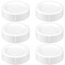 Travel and Storage Baby Bottle Caps for Dr. Browns Natural Flow Wide-Neck Bottles, Baby Bottle Lids Replacement with Sealing Gasket, Leak-Proof, BPA-Free, Pack of 6