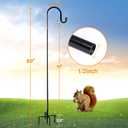 7 x Ottsuls Shepherd-Hooks 60" Adjustable for Bird-Feeder Lantern Plant-Hook Garden-Stake - Plant Stand Hanger for Outdoor Flower Basket, Bird Feeder Hanger Weddings Decor (2 Pack)