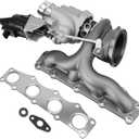 11657642469 Turbocharger with Electronic Actuator & Gaskets Compatible with BMW F22 F23 F30 F32 F10 E84 F25 F26 F15 E89, 228i 320i 328i 428i 528i X1 X3 X4 X5 Z4, N20 N26 2.0L L4, Replace # 11657635804