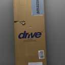 Drive Medical RTL10365-ADJ Adjustable Lightweight Folding Cane with Seat, Black