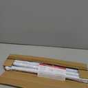 Curtain Rods for windows 28-78 inch, 5/8 inch Decorative White Splicing Heavy Duty Metal Curtain Rod set with Brackets