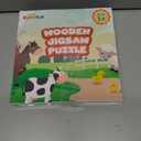 2 x Farm Animal Wooden Puzzle for Toddlers 1-3, Sensory Montessori Toy Classroom Preschool Learning Activities Educational Toy Christmas Stocking Stuffer Gift for Girls 3-5, Boys 2 3 4 5 Year Old Baby