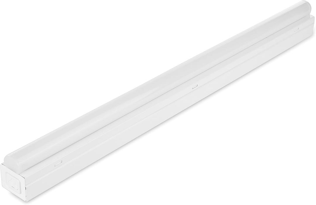 Led Shop Lights,Single Strip Light Fixture, Linear Fluorescent Replacement, LED, 10 Watt-2 Feet, 120-277 Volt, 1050 Lumens, White Finish, UL Listed