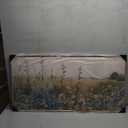 HLNIUC Vintage Watercolor Wildflower Landscape Horizontal Wall Art Framed 20x40