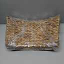 CENBOSS Rattan Christmas Tree Collar, Wicker Tree Skirt & Stand Base Cover (Brown Wash, 24 inch)