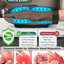 Lunix LX33 Carpal Tunnel & Wrist Pain Relief Device, Red Light Therapy for Hands with Arthritis, Cordless Air Compression Hand Massager, Charcoal Black