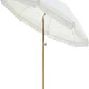 Patio Umbrella with UPF 50+ Protection, 8 Ribs, Push Button Tilt - Versatile Outdoor Shade for Garden, Courtyard, and Beach