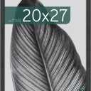 MCS Studio Gallery 20x27 Poster Frame Black Woodgrain, Vertical & Horizontal Wall Hanging Large Picture Frame for Photos, Posters & Art Prints (1-Pack)