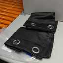 Blackout Curtains With Eyelets, Punch, Thermal Insulated, Room Darkening Curtains For Bedroom And Living Room (132x213 Cm / 52.0x83.9 In)