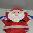 Total Tactic EU10022US LED Double Santa Yard Christmas Decoration with String Lights & Stakes