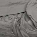 2-Pack Pure Cotton Twin XL Fitted Sheet for Adjustable Bed Split King, 600 TC 16" Deep Pocket Egyptian Cotton Fitted Sheet (2pcs, Twin XL, Gray)