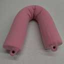 Dot&Dot Twist Memory Foam Travel Pillow for Airplanes - Travel Neck Pillow for Sleeping - Airplane Pillow for Neck Support, Chin, Lumbar and Leg - Bendable Neck Roll Pillow Travel Essentials, (Pink)