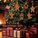 Gingerbread Christmas Decorations,Christmas Tree Ornaments,Xmas Tree Holiday Wedding Party Decorations with Hanging (Angel)