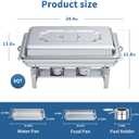 Chafing Dishes for Buffet Set Chafers for Catering & Buffet Warmers with Lids | Serving Food Warmer & Chafers Servers Sets