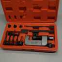 Orion Motor Tech 19pc Chain Breaker Tool Kit with C Frame 3 Anvils 5 Break Tips, Dirt Bike ATV Motorcycle Chain Breaker Chain Link Removal Tool Chain Repair Tool for Cam and 25 to 630 Chains (Red)