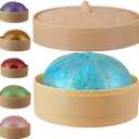 1pcs Glitter Blue Glitter Dumpling, Glitter Dumpling Squishy Box, Dumplings Squishy, Anxiety Relief Soft Squeeze Dumplings Stress Balls Fidget Sensory Toy,Squeeze Dough Ball Stress Relief