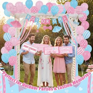 Beeveer 12pcs Baby Shower Photo Booth Props Set Baby Shower Photo Booth Kit Decorations