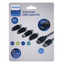 Philips Universal USB Cable Kit USB C Adapter Included USB A Cable 6 Ft
