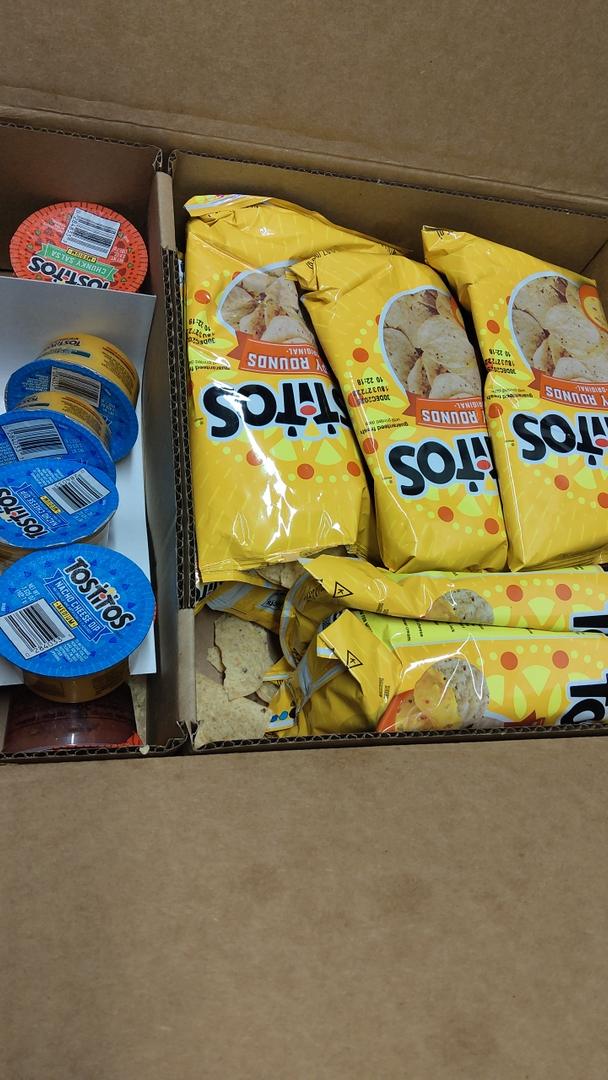 Tostitos Variety Bite Sized Rounds Salsa Cups Nacho Cheese Cups, Chip and Dip Pack, 15 Count, BBD 12/30/2025