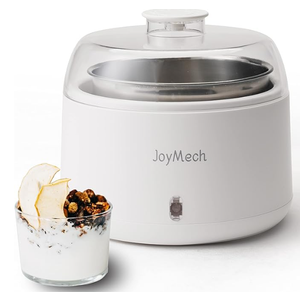 JoyMech Yogurt Maker, Compact Greek Yogurt Maker Machine with Constant Temperature Control, Stainless Steel Container, 1 Quart for Home Organic Yogurt