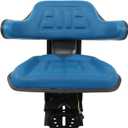 WFLNHB Blue Adjustable Tractor Suspension Seat with Tilt Wrap-Around Style Replacement for New Holland 3000 3010 3300 3400 3600 3610 3900 3930 3910 5000 5100 5600 5610 5900 5910