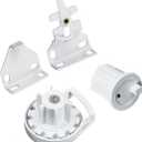 Roller Shade Installation Brackets for 1-1/2"(38mm) Tube, Compatible with ROLLEASE R3/R8 Clutch Systems (RB360) - White