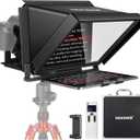 NEEWER X12 14 inch Aluminum Alloy Teleprompter for iPad Tablet Smartphone DSLR Cameras with Remote Control, Carry Case, APP Compatible with iOS/Android for Online Teaching/Vlogger/Live Streaming