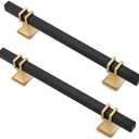 Lepatape 10 Pack 5 Inch Black and Gold Cabinet Pulls Black and Gold Cabinet Handles Kitchen Cabinet Handles Dresser Drawer Pulls Kitchen Cabinet Hardware