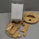 L'PICA Glass Rice Dispenser with Bamboo Stand, Large Airtight Rice Storage Container, Cereal/Grain/Coffee Bean/Dry Food Dispenser Countertop, Rice Holder, Rice Bin