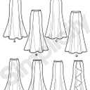 Simplicity US8597BB Women's Special Occasion Skirt Sewing Patterns, Sizes 18W-26W