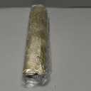 Gold Round Placemats for Dining Table Set of 6, Pressed Camellia Flower Place Mats 15 Inch Vinyl Table Mats for Chrismas Holiday Party Decoration