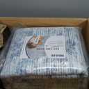 MIULEE 8x10 Vintage Washable Area Rugs Living Room Rug Low Pile Boho Farmhouse Floor Mat for Bedroom Dining Room Under Kitchen Table, Non-Slip Stain Resistant Soft Large Carpet for Home Decor, Blue