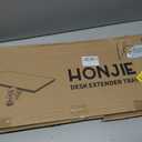 HONJIE Ergonomics Desk Extender Tray, Suitable for Office.Foldable, Punch-Free Clamp on.Computer Keyborad Tray, Desk Extension Board.(29.53"*9.45"(75cm*24cm), Carbon)