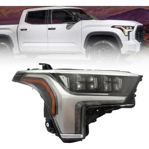 munirater Headlight Assembly Replacement for 2022-2023 Tundra Right Headlamp w/o Auto Leveling Passenger Side 81110-0C260